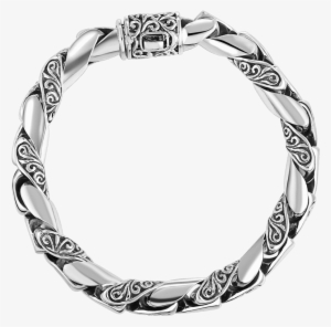 Swirling Wind Limpid Silver Luxury Bracelet - Woman