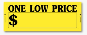 [more], One Low Price Window Stickers - New Price Sticker Png