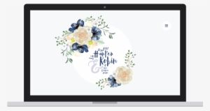 Preview Of Wedding Website Design To Help Plan Wedding - Indigo-blau-u. Karte