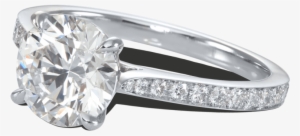 Ring Platinum Diamonds Solitaire Adore Steven Kirsch - Ring