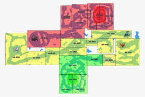 Snow Map With Bosses And Levels - Inflationrpg Map