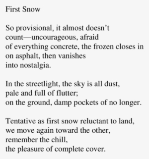 First Snow Png - Document