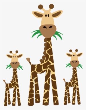 Baby Animal Clipart Giraffe - Giraffe With Baby Clip Art