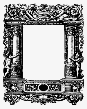This Free Icons Png Design Of Ornate Curly Column Frame