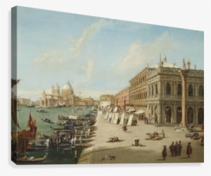 The Molo, Venice, Looking West With The Column Of St - Giovanni Antonio Canal Christie's