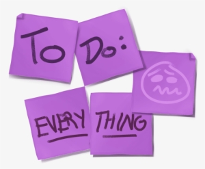 Purple Sticky Notes With To Do Everything - Download