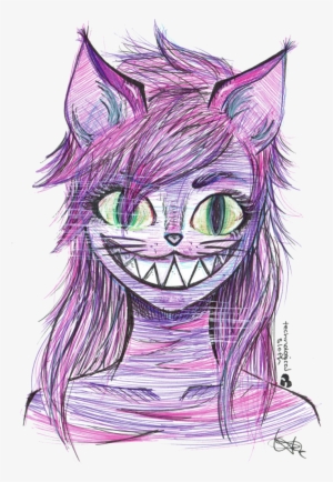 Drawing Movie Cheshire Cat - Anime Cheshire Cat Girl