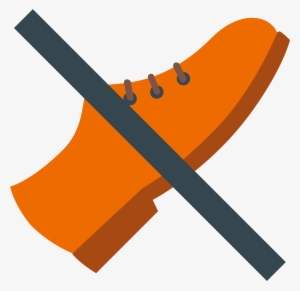 This Icon Depicts A Pair Of Shoes With A Slash Mark