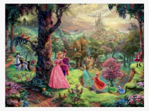 Thomas Kinkade - Disney - Sleeping Beauty - Thomas Kinkade Disney Puzzle Sleeping Beauty