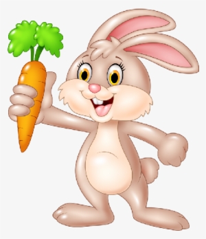 Carrot Clipart Png Image - Rabbit With Carrot Vector