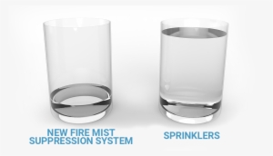 On Average New Fire Mist Suppression System Uses 80% - Water