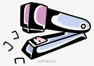 Stapler And Staples Royalty Free Vector Clip Art Illustration - Stapler And Staples Clipart