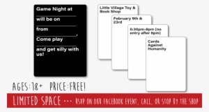 Cards Against Humanity Little Village Toy & Book Shop - Cards Against Humanity