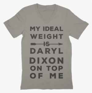 Ideal Weight Is Daryl Dixon On Top V-neck - Daryl Dixon