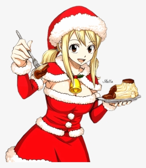 Lucy Heartfilia Christmas Render - Fairy Tail Lucy Cards