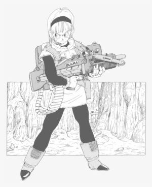 Bulma, Gun, And Manga Image - Bulma Dragon Ball Z Manga