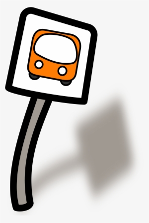 Bus Stop Sign Png - Clipart Bus Stop