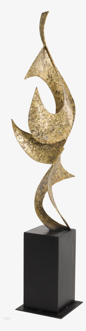 Leap In Steel, Fused Bronze, And Enamel - Bronze Sculpture