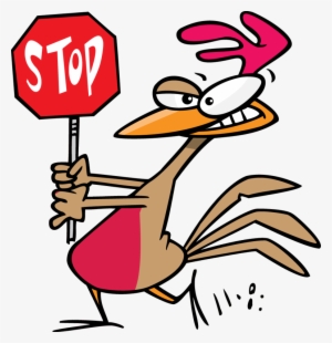 Saying Clipart Chicken - Chicken With Stop Sign