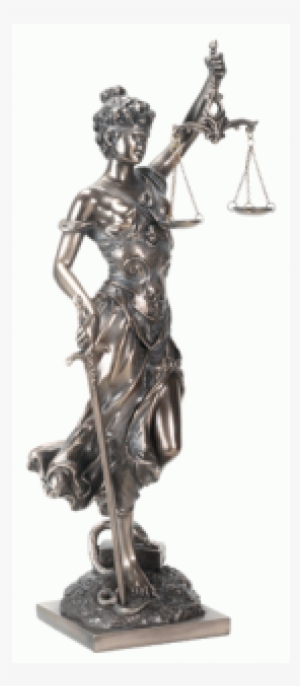 Lady - Lady Justice With Scales Bronze Statue