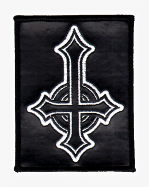 Inverted Cross Patch Gothic Cross Sew-on Patch Cross - Cross