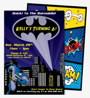 Batman Birthday Invitations