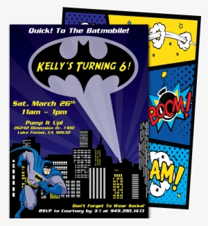 Batman Birthday Invitations - Blank Comic Books For Kids: Comic Book Paper Make Your