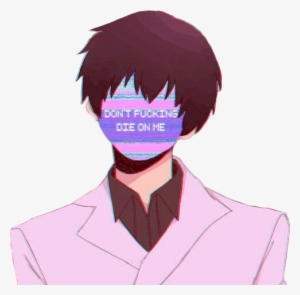 Anime Manga Boy Aestetic Glitch Kawaii - Aesthetic Anime Tokyo Ghoul