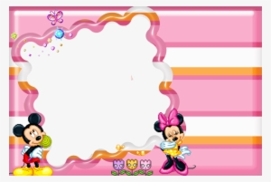 Molduras Png Minie Clipart Minnie Mouse Mickey Mouse - Moldura Minnie Rosa Png