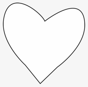 Black Background With White Heart Outline