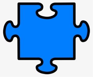 Autism Puzzle Piece Outline - Jigsaw Piece Clip Art