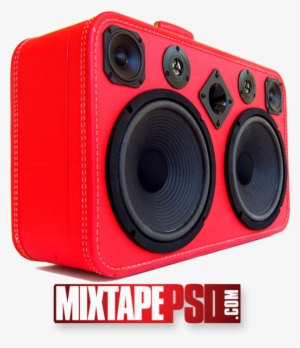 Red Speaker Png - Boombox Portable Speaker