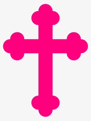 Cruz Rosa Png - Pink Cross Clip Art