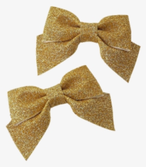 Gold Glitter Bow Png