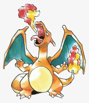 #charizard From The Official Artwork Set For #pokemon - Pokemon Ken Sugimori Artwork Charizard