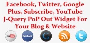 Facebook, Twitter, Google Plus, Subscribe, Youtube - Youtube Icon