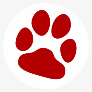 Red Paw Png Graphic Transparent Download - Free Paw Print Clip Art