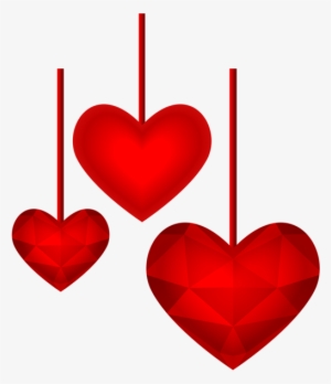 Valentine's Day Png Graphic Freeuse Download - Hanging Hearts Png Transparent