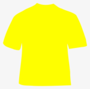 Yellow Shirt Clip Art At Clker - Plain Yellow T Shirt Back