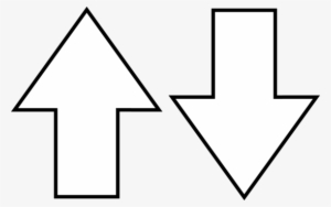 Black And White Stock Arrow Symbols Line Art - Clip Art