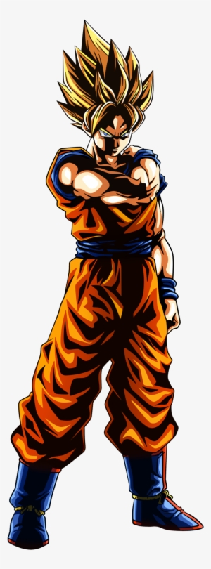 Everlasting Legend Ssj Goku Lr From Dragon Ball Z Dokkan - Lr Super Saiyan Goku Art