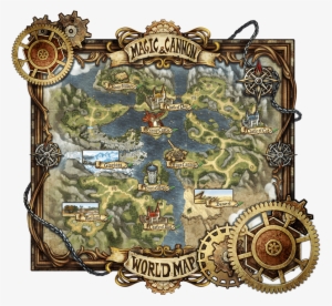 Game Map Ui - Steampunk Game Map