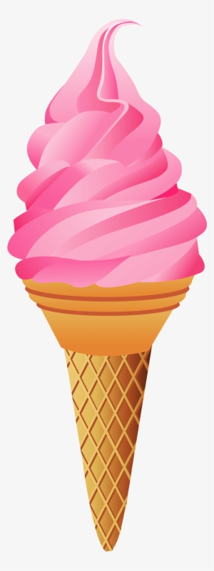 Chocolate Ice Cream Cone, Ice Cream Clipart, Ice Cream - Strawberry Ice Cream Clipart