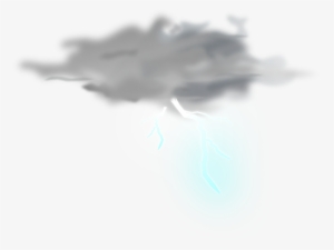 Gray Clipart Thunderstorm Cloud - Thunder Png