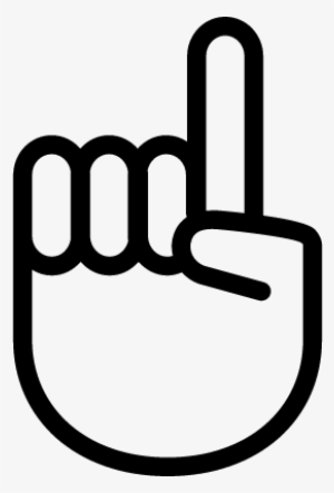 Hand Gesture Raising The Index Finger Vector - Hunger Games Symbol Clip Art