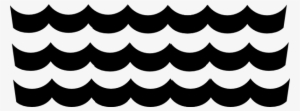 Svg Black And White Download Wave Pattern Black Clip - White Wave Pattern Png