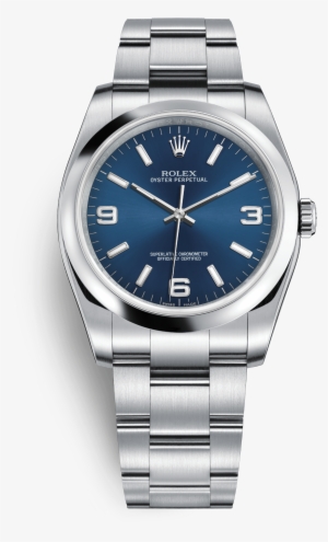 Rolex Oyster Perpetual Watch Oystersteel Png Blue Rolex - Rolex Oyster Perpetual 36 Blue Dial