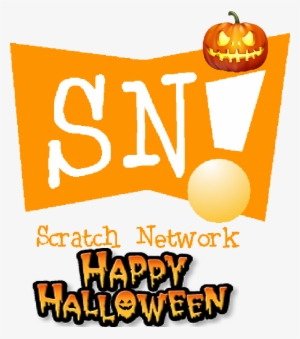 Scratch Network Happy Halloween Logo - Halloween - Jackolantern Shower Curtain
