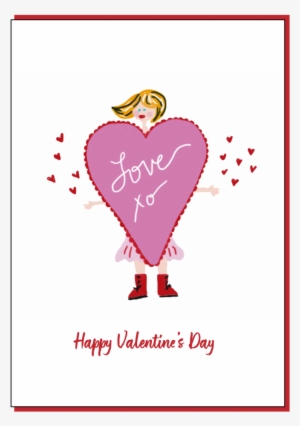 Happy Valentine's Girl Card