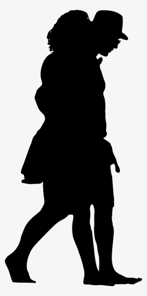 Person Walking Silhouette Png Download - Black Silhouette People Walking Png